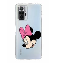 Xiaomi Redmi Note 10 Pro 4G  Kamera Korumalı Kapak Minnie Mouse Tasarımlı Şeffaf  Kılıf