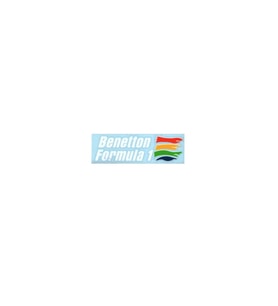 Formula 1 Sevenlere Özel Sticker Benetton Formula 1 Sticker - F1 Sticker 15x4.5 cm (Karışık)