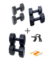 PS SPOR 3 ÇİFT DAMBIL SET 3 KG + 4 KG +5 KG + AYARLANABİLİR SAYAÇLI EL YAYI VE ATLAMA İPİ