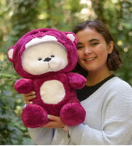Pababo 70 cm  Uykumcuk Ayıcık (Bordo)
