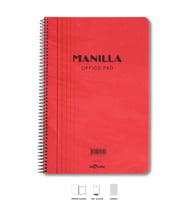 Manilla Ofis Defter A4 Kareli Kırmızı