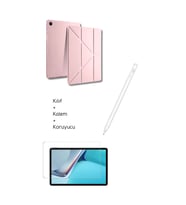Galaxy A9 Plus X210 11 inç Uyumlu Tablet Kılıfı Tri Folding Tablet Kalemi Fskl02 Ekran Koruyucu