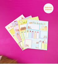 Sevimli Ayı Tasarımlı Post-it Seti