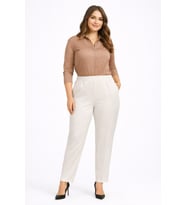 Kadın Kumaş Pantolon Kemer Lastikli BGL-ST05283
