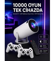 4K Wireless Çift Kollu Kumandalı Oyun Projeksiyonu Retro Video Oyunu Yeni Nesil