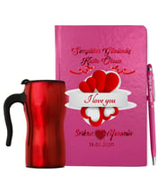 Sevgililer Gününe Özel Defter Kalem & Termos Mug Hediye Seti 28