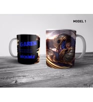 Pixxa  GAREN Kişiye Özel İsimli Kupa Bardak (League of Legends, LOL)