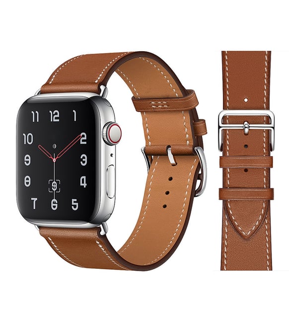 Bagies Apple Watch Hermes Deri Kordon 2/3/4/5/6/7/8/se/Ultra 42mm