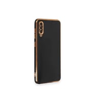 Newface Samsung Galaxy A50 Kılıf Volet Silikon - Siyah