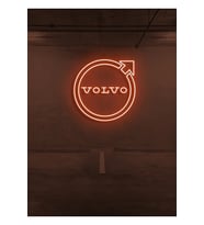 Rent A Carlara Özel VOLVO Logo Neon Tabela