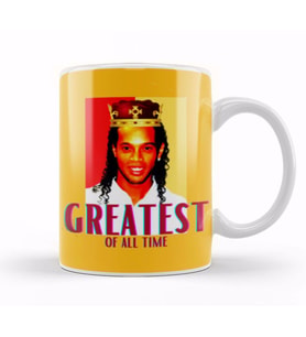 King Ronaldinho Greatest Of All Time Kupa Bardak Porselen