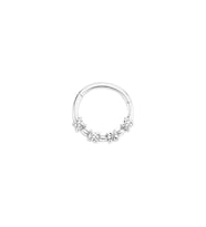 Beyaz Altın Sırataş Clicker Halka Piercing