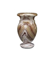 Oniks Doğal Taş Küp Vazo – 12 cm Dekoratif El Yapımı Ürün