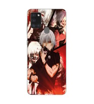 Samsung Galaxy A21S Uyumlu Tokyo Ghoul Kaneki Ken Tasarımlı Şeffaf Telefon Kılıfı