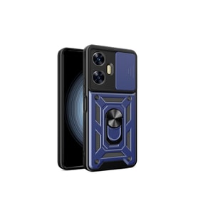 Realme C55 Kılıf Pars Lens Yüzüklü - Lacivert