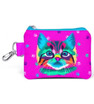 Coral High Pembe Kedi Bozuk Para Çantası - Kız Çocuk (Çok Renkli)