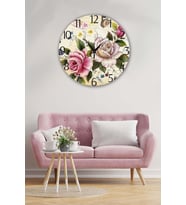 Bilge Retro Tasarımlı Duvar Saati 35 X 35 Cm (Baskılı)