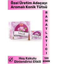 Rahatlatıcı Arındırıcı İyileştirici Ev Ofis Meditasyon Yoga Chakra Pozitif Enerji 120 Konik Tütsü