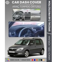 SKODA ROOMSTAR (2007-2014) Torpido Örtüsü Ön Göğüs Halı Torpido Koruma Tam Uyum Kaymaz UV Koruma
