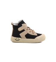 Ayakmod Lacivert Keten Bilek Boy Cırtlı Unisex Çocuk Sneaker 7465 B (Siyah)