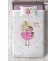 MEKTA HOME BEBEK VE ÇOCUK ODASI Little Princess Desenli Yatak Örtüsü