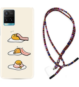 Vivo Y11S Y21S Y20 Y20S Y70 Kılıf Boyun Asklı Rasta Silikon Sweety Egg 1322