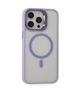 iPhone 15 Pro Max Kılıf Roblox Lens Magsafe Standlı Kapak - Lila