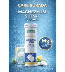 Magnezyum Sitrat 200 Mg Efervesan Tablet (20 Tablet)