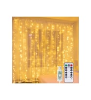 River World 3 Metre x 3 Metre Gün Işığı Renk 8 Fonksiyonlu Uzaktan Kumandalı Perde Led