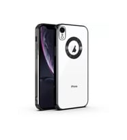 Huawei P30 Lite Kılıf Logo Yeri Açık Kamera Lens Korumalı Renkli Kenarlı Şeffaf Silikon (Siyah)