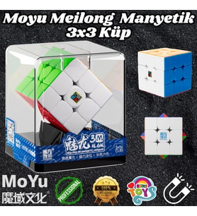 Orijinal MoYu Meilong 3x3 Manyetik Küp Kutulu - Moyu Speed Cube - Moyu 3x3 Zeka Küpü - Zeka Küpü - M