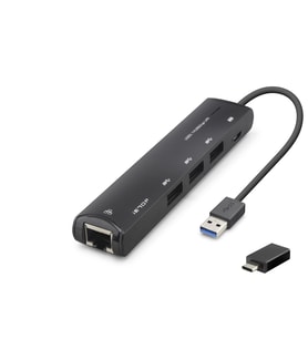 Usb Type-c 3.2 Gen1 Hub Gigabit Lan 4 Port 5 Gbps Siyah HDX7897