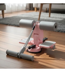 4 Direnç Bantlı Mekik Çekme Spor Aleti – Karın, Kol ve Tüm Vücut İçin Evde Egzersiz Aleti (5365)