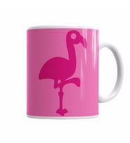 Pembe Yavru Flamingo Kupa Bardak Porselen