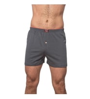 6 Adet Özkan Erkek Pamuklu Şardonlu Düz Renk Boxer 0041 (Antrasit)
