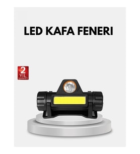 Mey İthalat® Profesyonel Şarjlı LED Kafa Lambası – Uzun Mesafe + Ortam Aydınlatması