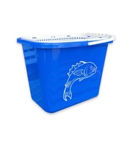 Balıkçı Kovası - 15 lt - Fishack - Süzgeçli - Mavi (Kod 179)