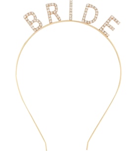 Altın Gold Renk Bekarlığa Veda Kristal Taş Bride Tacı İthal