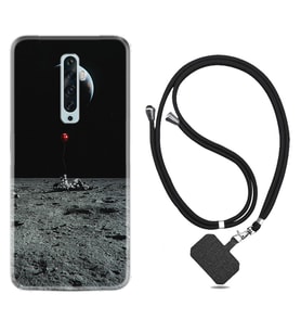 Oppo Reno 2Z 4 Lite 4 Pro 5 6 7 A31 Kılıf Boyun Askılı Silikon Astronoot Red Baloon 1608