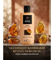 WeLive Amber Kolonyası 400 ml 80 Derece  Kalıcı & Oryantal Premium Kolonya