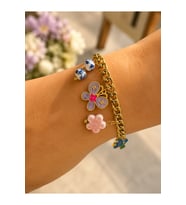 MOR KELEBEKLİ, CHARMLI ÇELİK BİLEKLİK 17+4CM ACR9907