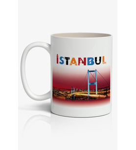 İstanbul Baskılı Kupa Bardak Baskılı Kahve Kupa Bardak-6