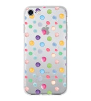PrintiFy Apple  iPhone SE (2020) ile Uyumlu 1mm Slim Fit Water Color 6 Baskılı Şeffaf  Kılıf