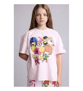 Defacto Super 1 Takım Lisanslı Pembe Kız Çocuk T-Shirt H7951A8/PN96