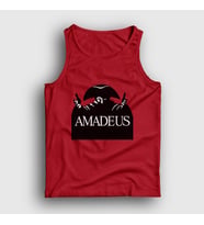 Presmono Unisex Kırmızı Poster Amadeus Mozart Atlet 477093tt (Kırmızı)