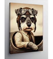 Kanvas Tablo Pilot Köpek