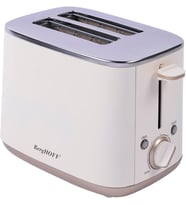 Berghoff Gem Pearl 2 Dilim Ekmek Kızartma Makinesi – 1000 W, Paslanmaz Çelik  Vanilya Krem