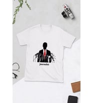 Gazeteciler ve Basın Bayramı Tasarımlı Tshirt (Beyaz)
