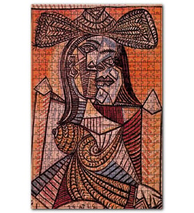 Cakapuzzle Seated Woman, 1938 by Picasso Puzzle Yapboz MDF (Ahşap) (120 Parça)