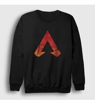 Presmono Unisex Siyah Logo V2 Apex Legends Sweatshirt 232121tt